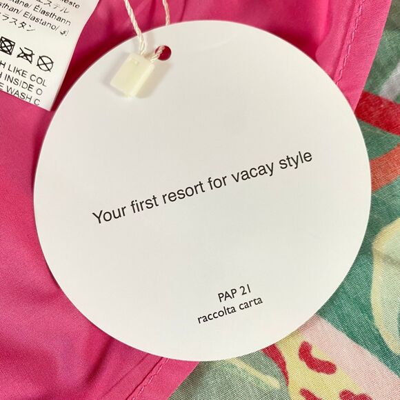 Shein VCay Riccolta Carta Pap 21 Floral Tropical Mini Dress Size M/6 Multi NWT - Picture 11 of 16